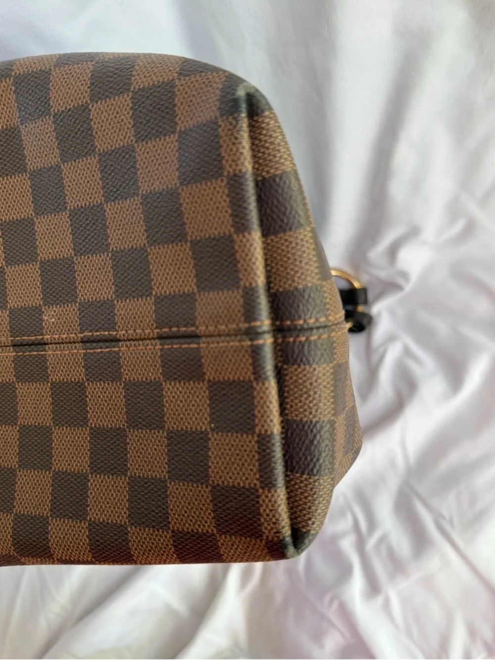 Louis Vuitton Graceful MM Damier Ebene ❤️ w/ Receipt - Picture 11 of 13